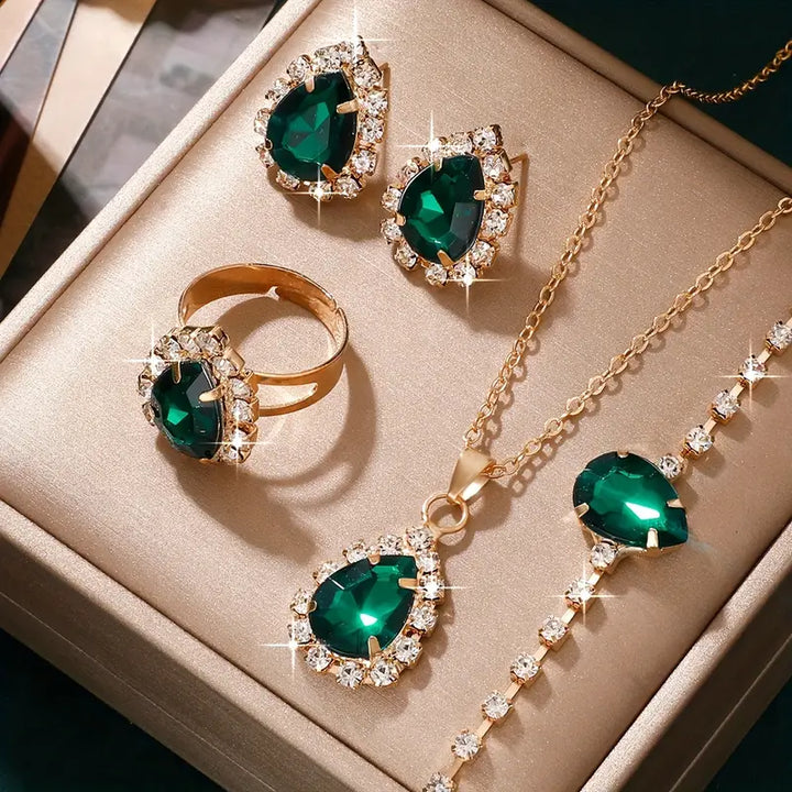 Elisandre Vermont Schmuckset | Goldfarben