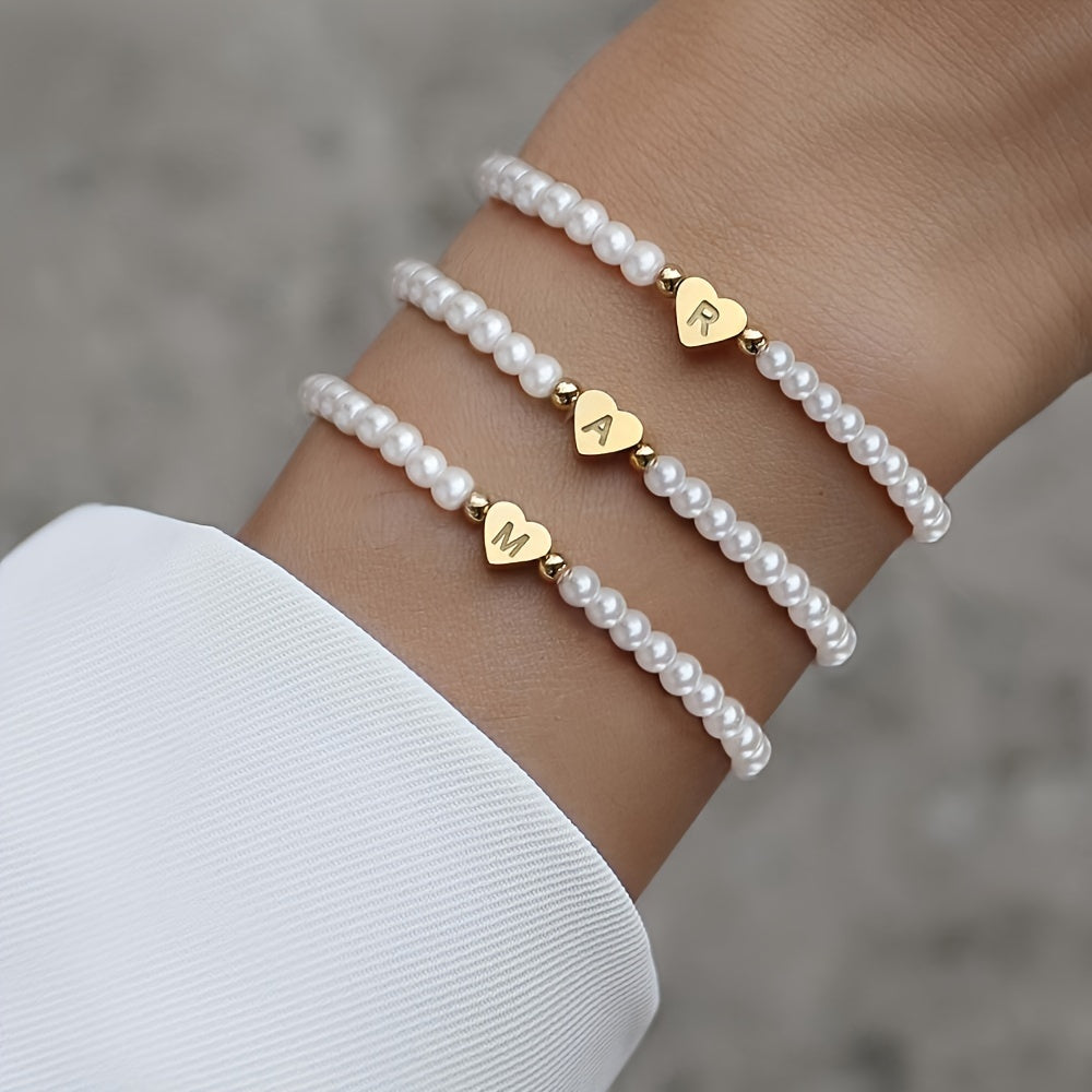 Bracelet Schickes AZ Herz Initiales