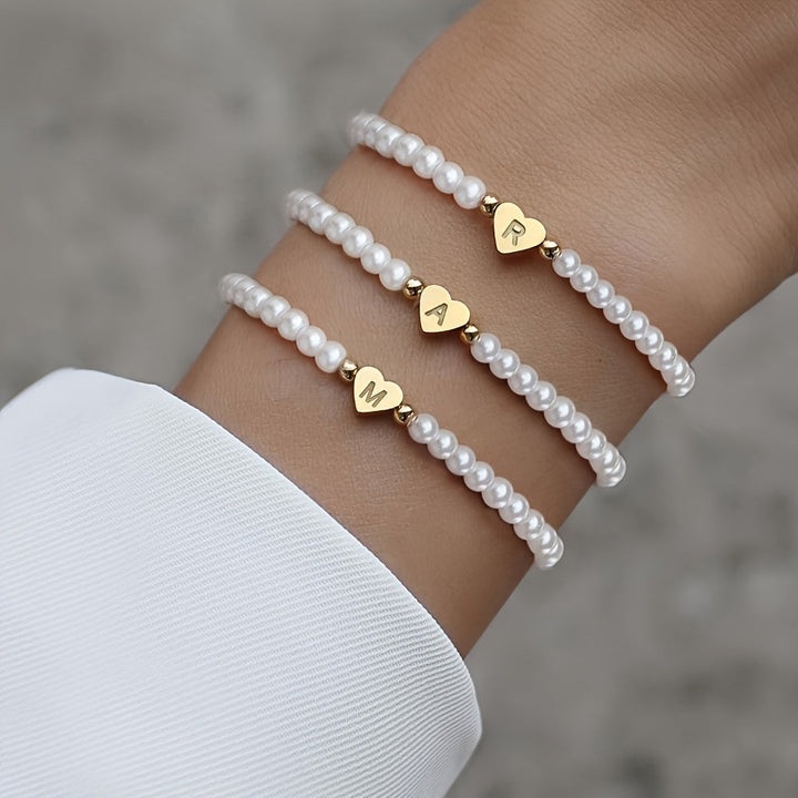 Bracelet Schickes AZ Herz Initiales