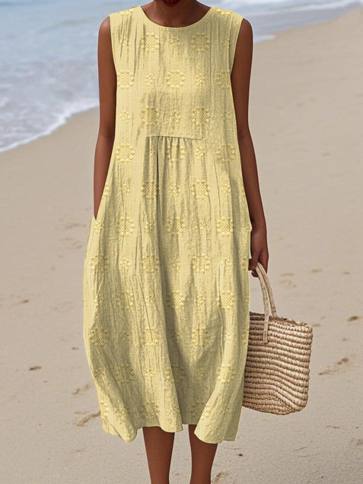 Amalia Midi Strandkleid mit verdeckten Taschen foto 7