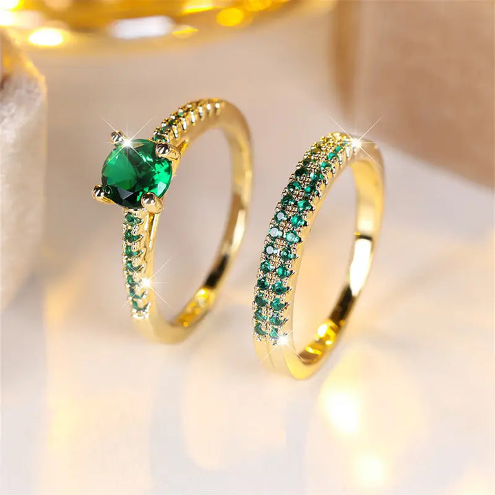 Serena Ring Set | Goldfarben