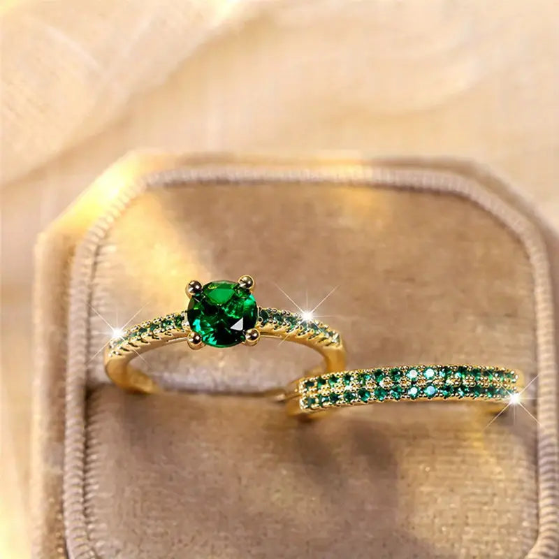 Serena Ring Set | Goldfarben
