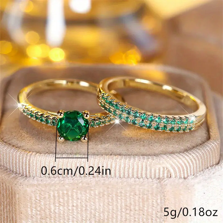 Serena Ring Set | Goldfarben