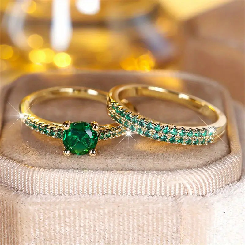 Serena Ring Set | Goldfarben