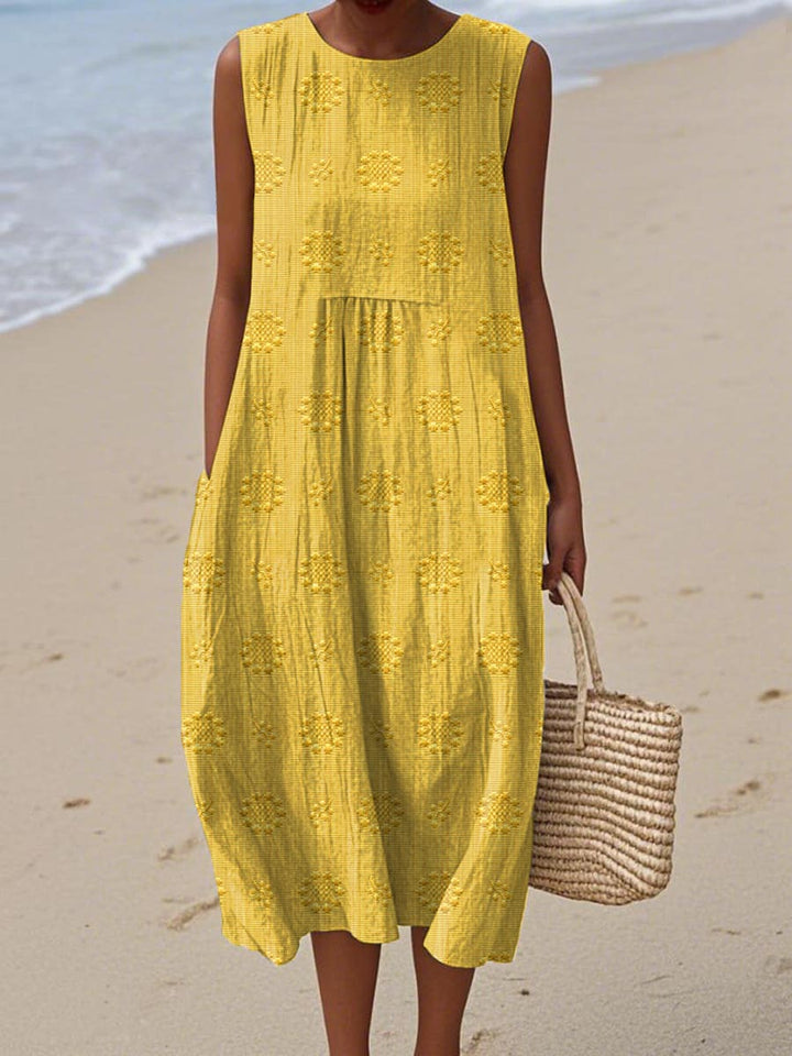 Amalia Midi Strandkleid mit verdeckten Taschen foto 3