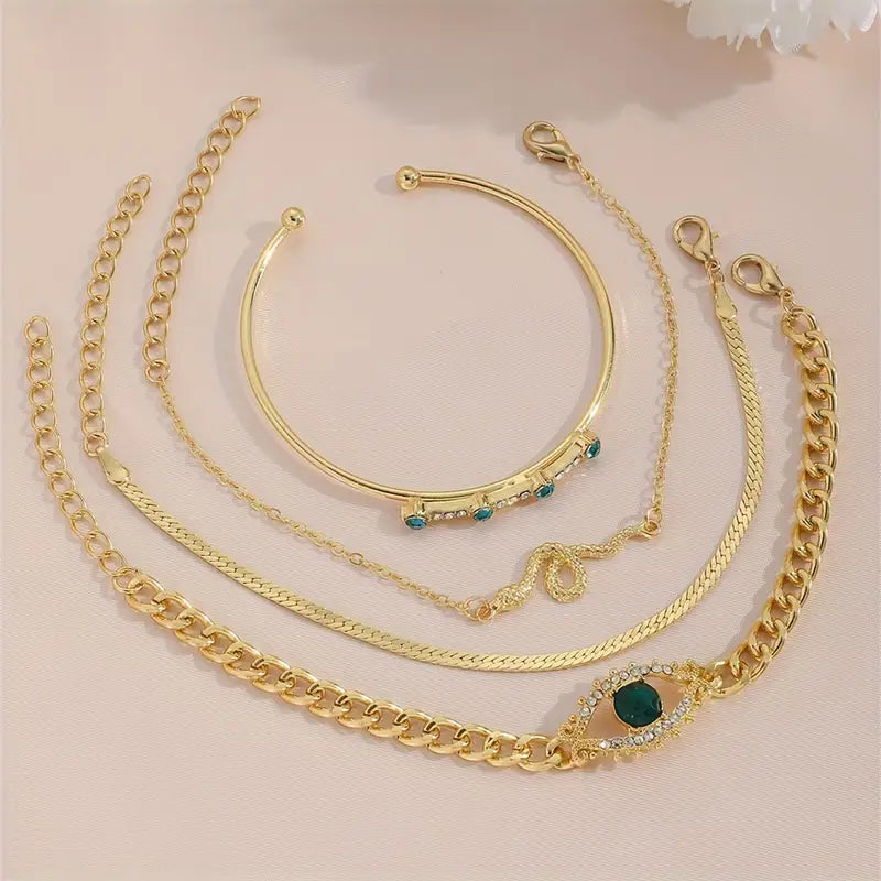 Serpina Veyra Armband-Set | Goldfarben