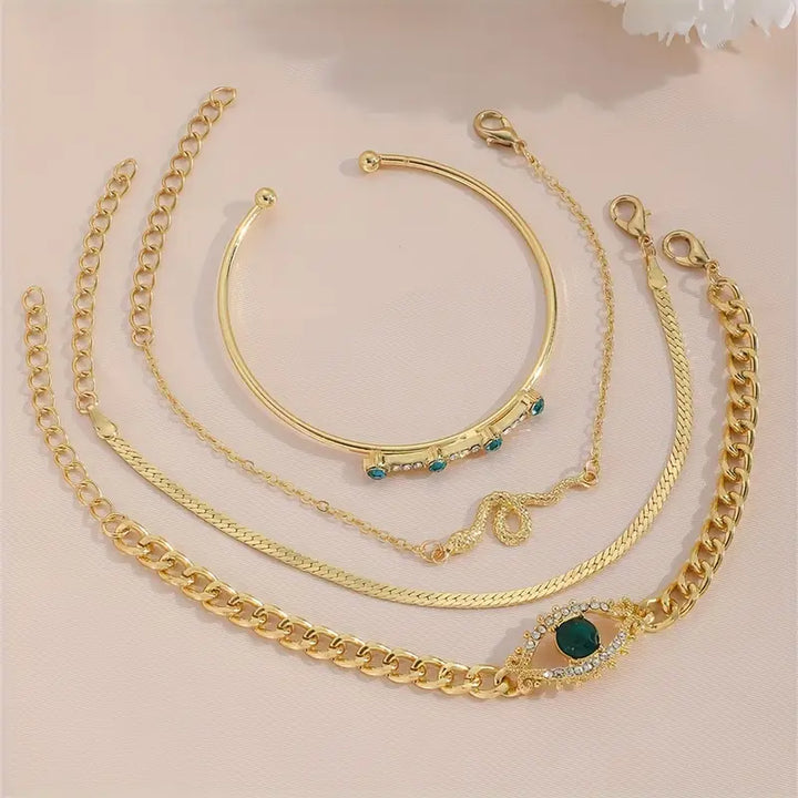 Serpina Veyra Armband-Set | Goldfarben