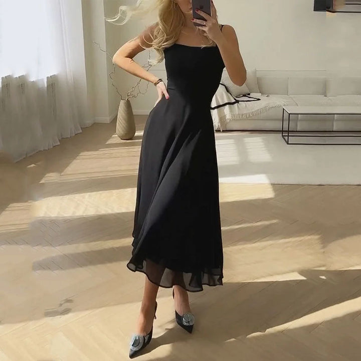 Marion Midikleid mit Karree Ausschnitt für Hochzeitsgäste foto 2