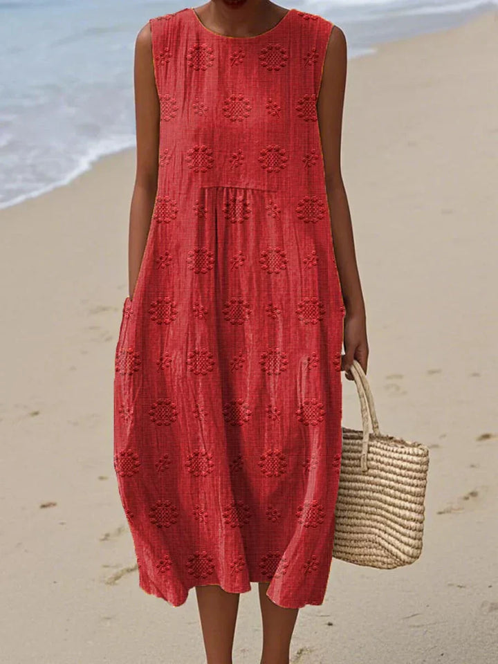 Amalia Midi Strandkleid mit verdeckten Taschen foto 5