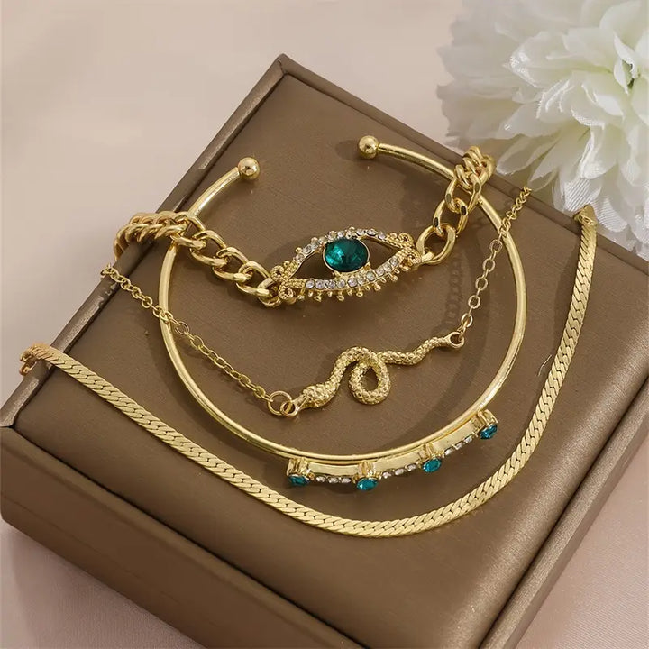 Serpina Veyra Armband-Set | Goldfarben