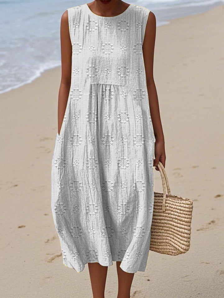 Amalia Midi Strandkleid mit verdeckten Taschen foto 4