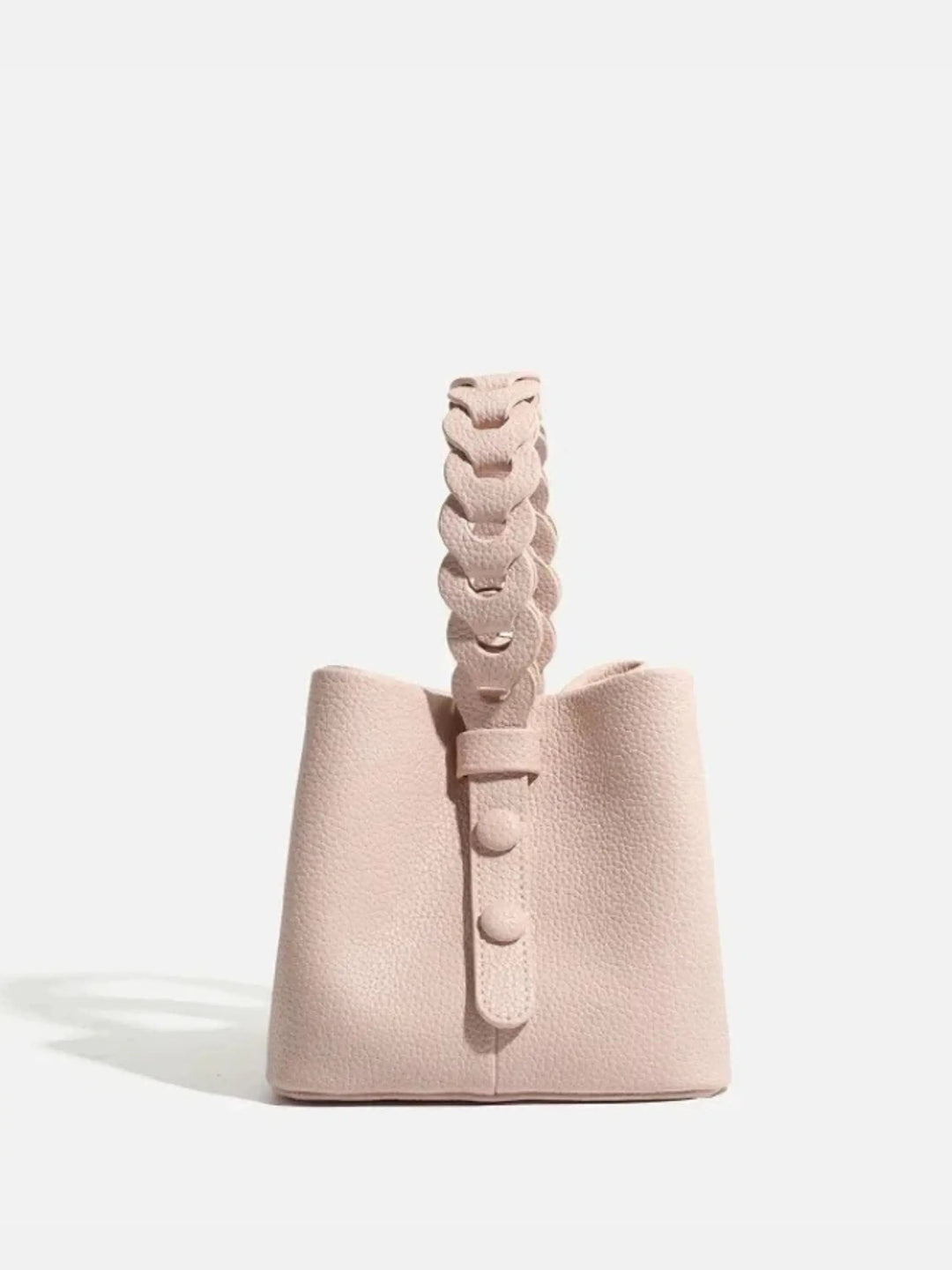 Yamina strukturierte Handtasche mit Flechtgriff foto 3