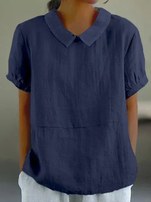 Amara Leinenbluse aus weicher Baumwolle foto 4