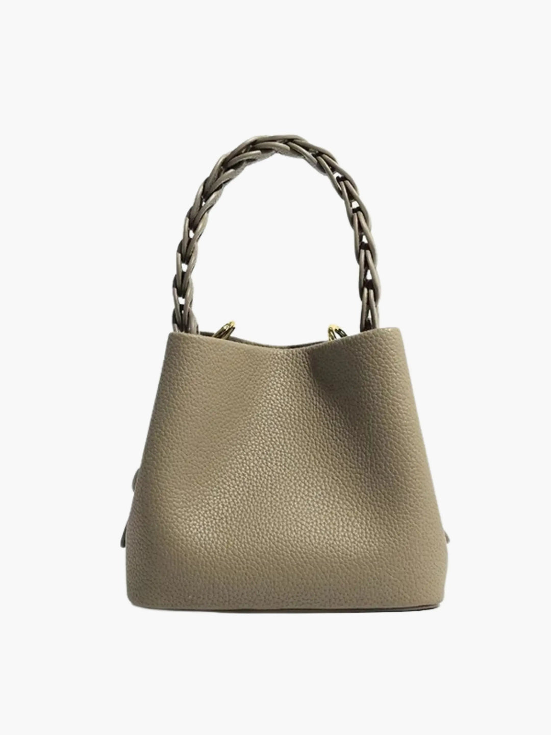 Yamina strukturierte Handtasche mit Flechtgriff foto 9