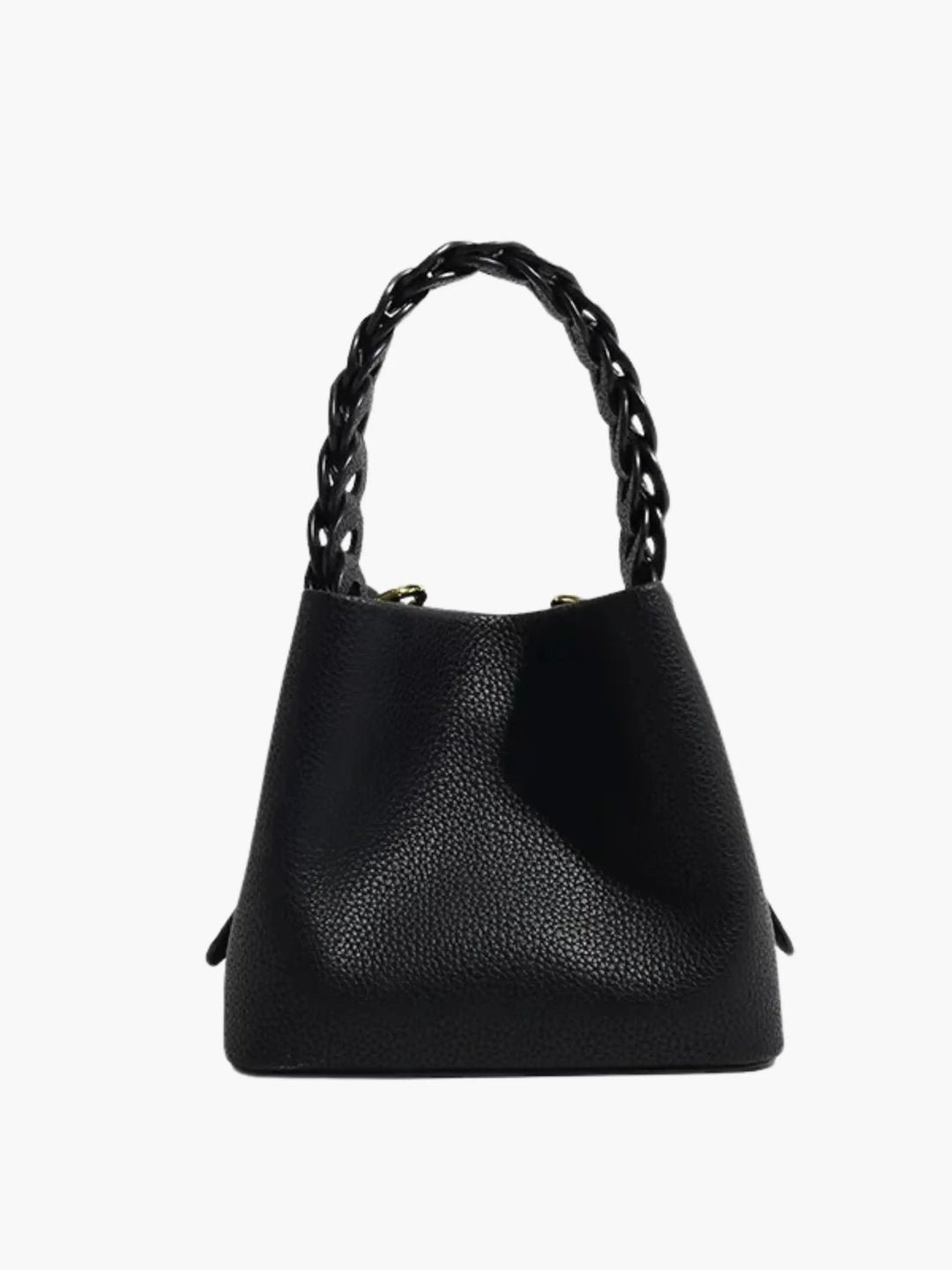Yamina strukturierte Handtasche mit Flechtgriff foto 10
