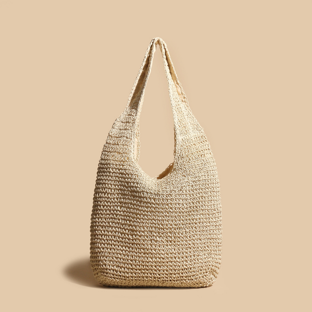 Solvana handgewebte Strandtasche aus Stroh foto 3