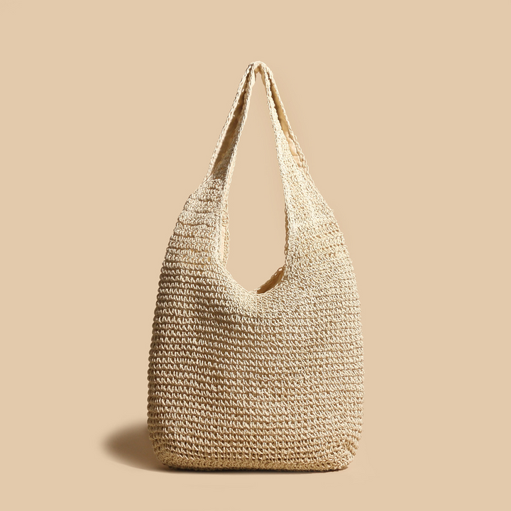 Solvana handgewebte Strandtasche aus Stroh foto 3
