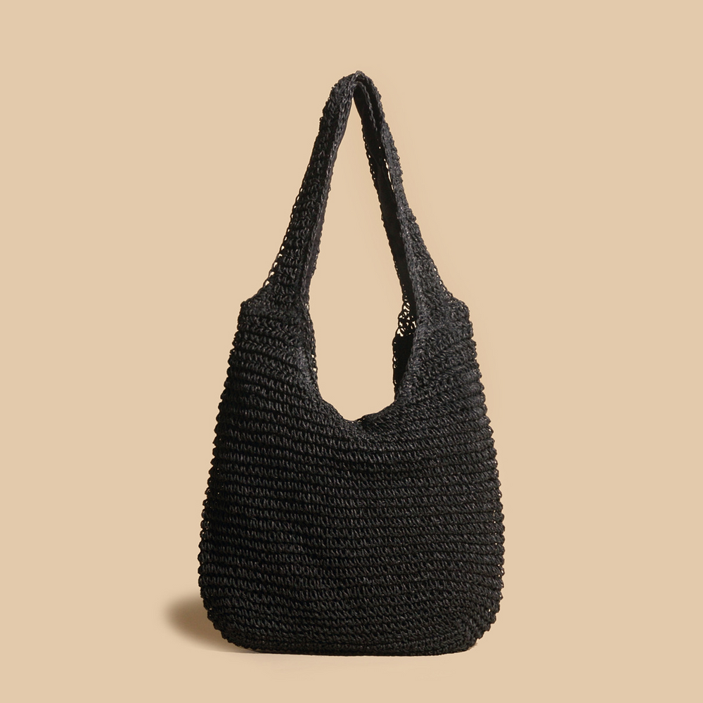 Solvana handgewebte Strandtasche aus Stroh foto 2