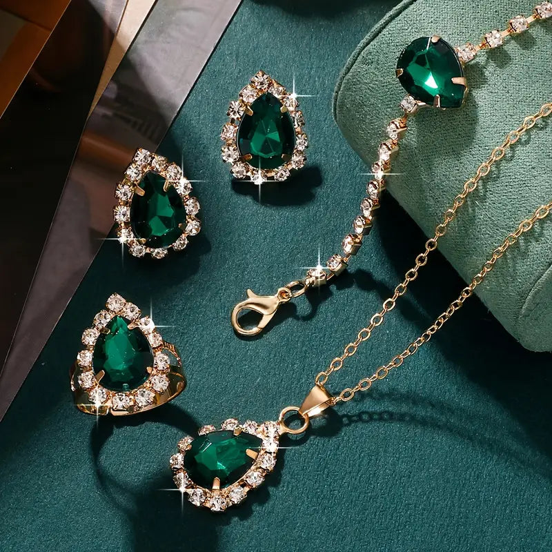 Elisandre Vermont Schmuckset | Goldfarben