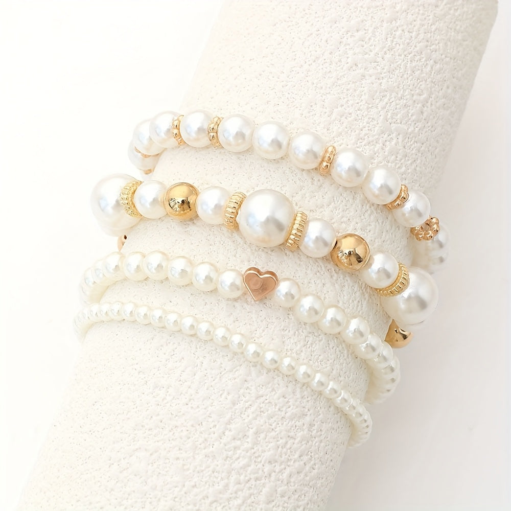 Elegantes Herz Armband Set