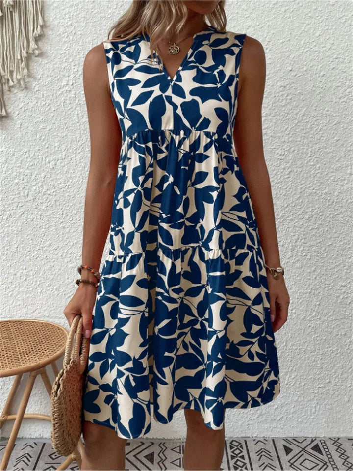 Marisol Strandkleid mit Blumenprint und V-Ausschnitt foto 2