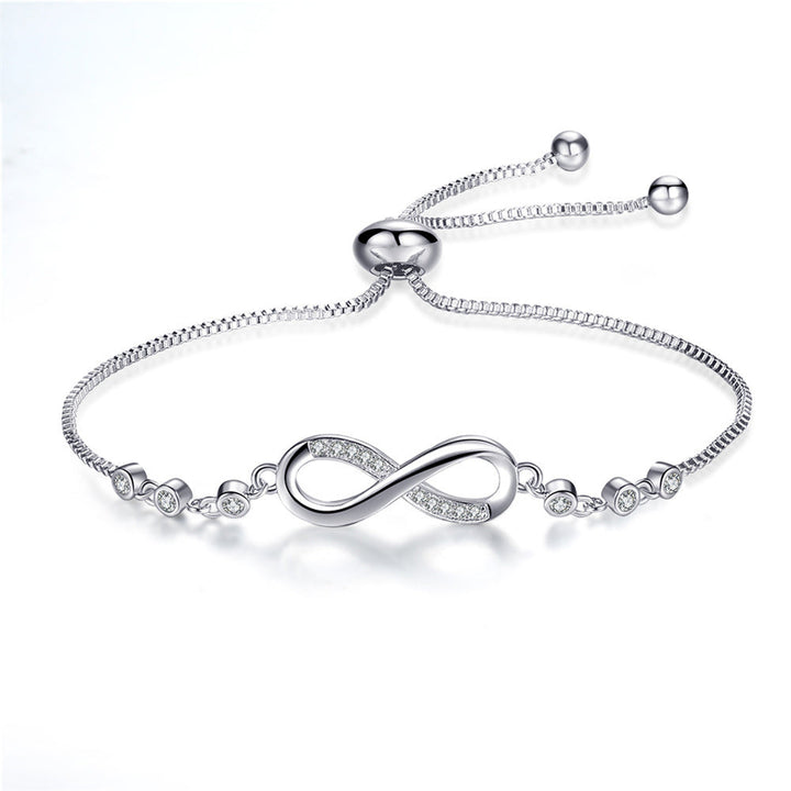 Schickes Bracelet infini en or rose Verstellbar