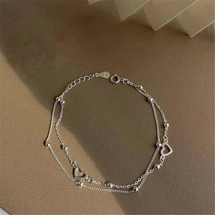 Bracelet en argent avec passeport Herz et Individual Passable