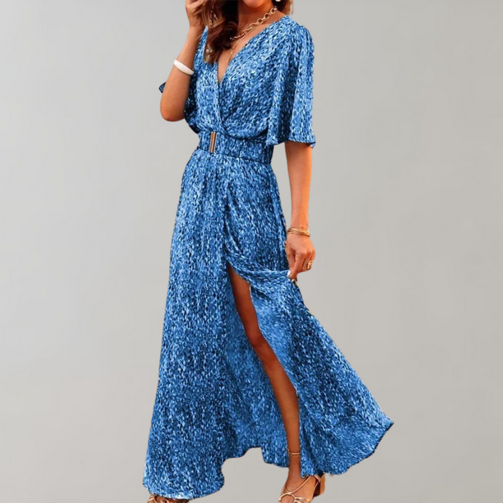 Emma | Damen Chiffon Maxikleid im Boho-Stil für Hochzeitsgäste foto 4
