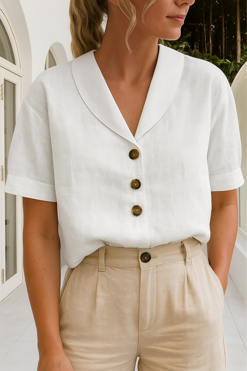 Lienne Blusenshirt aus atmungsaktivem Material foto 1