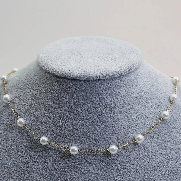 Elegante Goldfarbene Halskette
