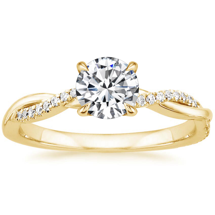 Eleganter Weißgoldfarben Le Jane Ring