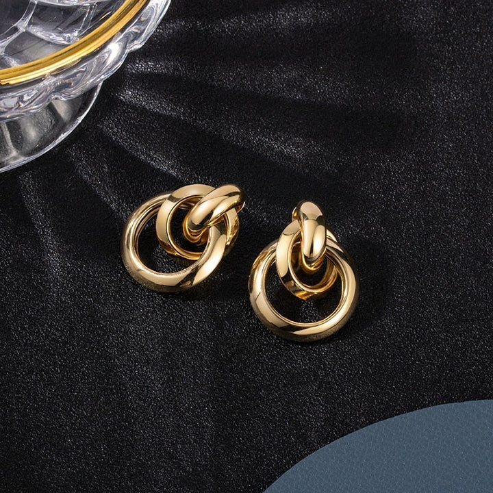 Elegante Goldfarben Creolen