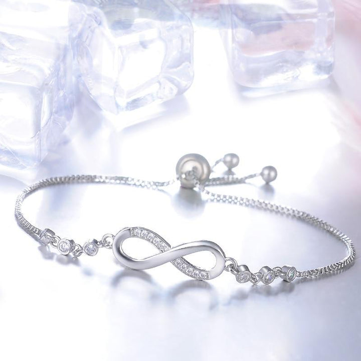 Schickes Bracelet infini en or rose Verstellbar