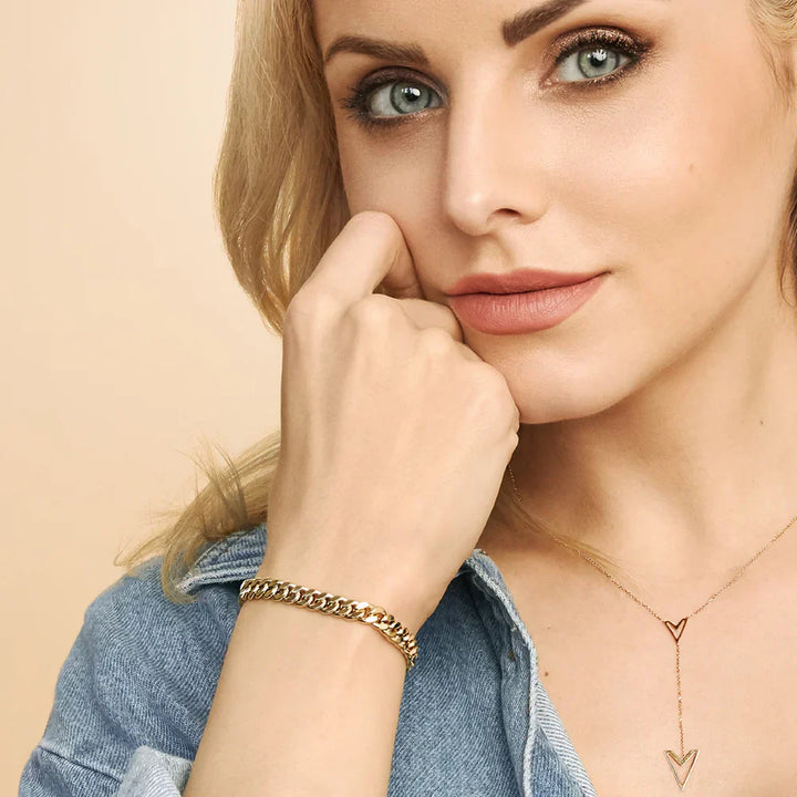 Antikes kubanisches Armband aus Goldfarben