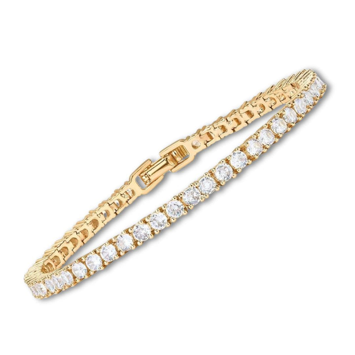 Bracelet de tennis Vergoldetes Moissanite