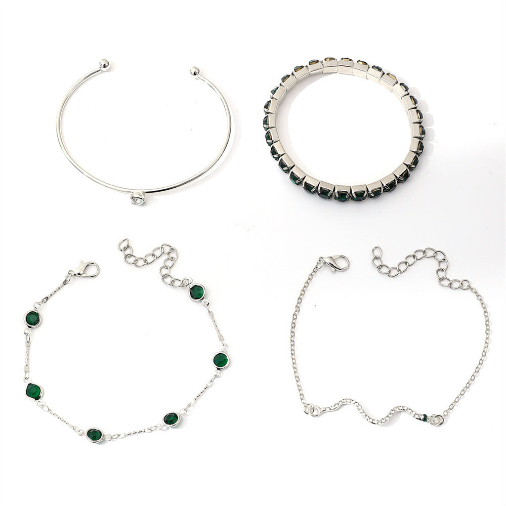 Armband-Set Sorina Feldwyn | Weißgoldfarben