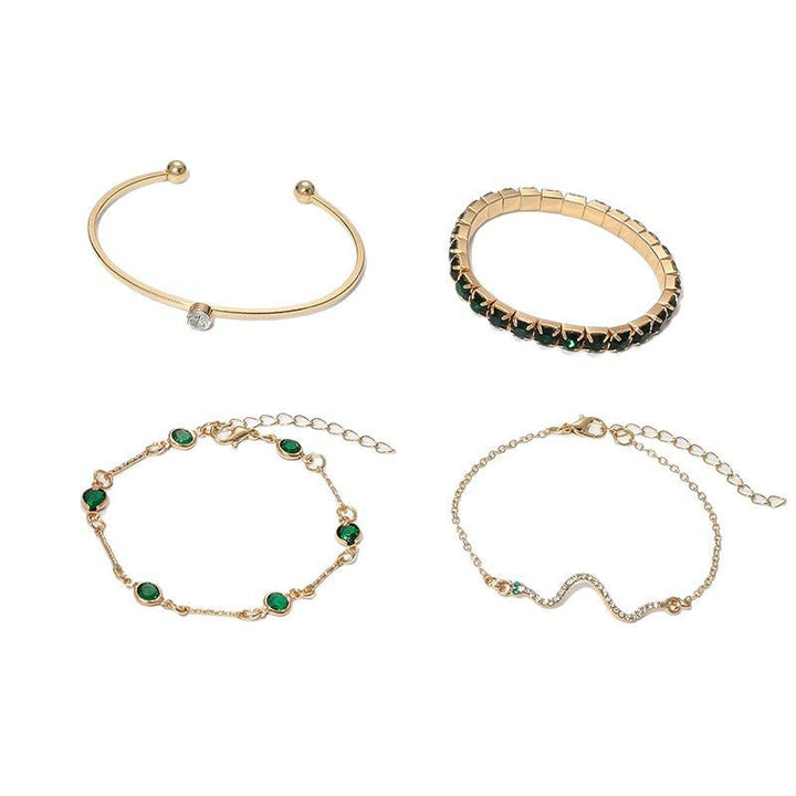 Elegantes Sorina Feldwyn Goldfarbenes Armband-Set