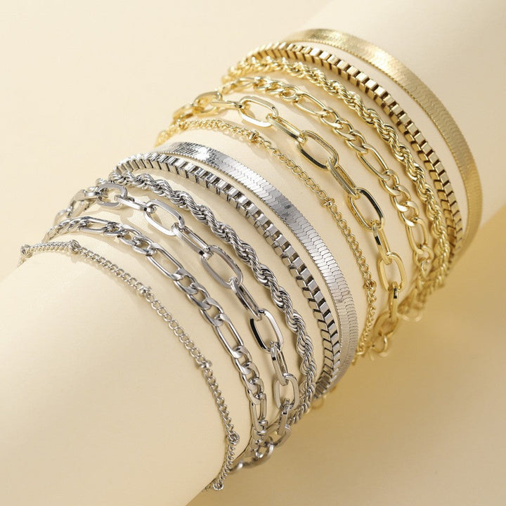 Ellis Renner Goldfarbenes Armband-Set
