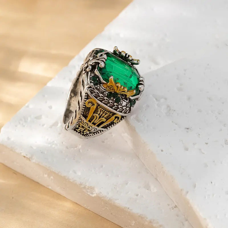Ring Klara Emerin | Goldfarben