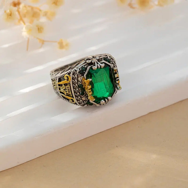 Ring Klara Emerin | Goldfarben