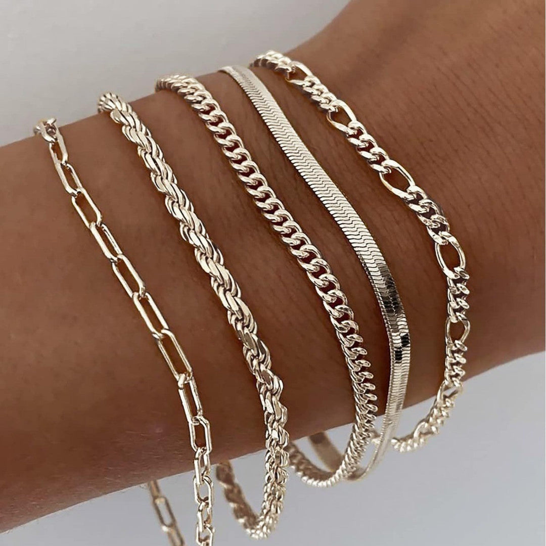 Ellis Renner Goldfarbenes Armband-Set
