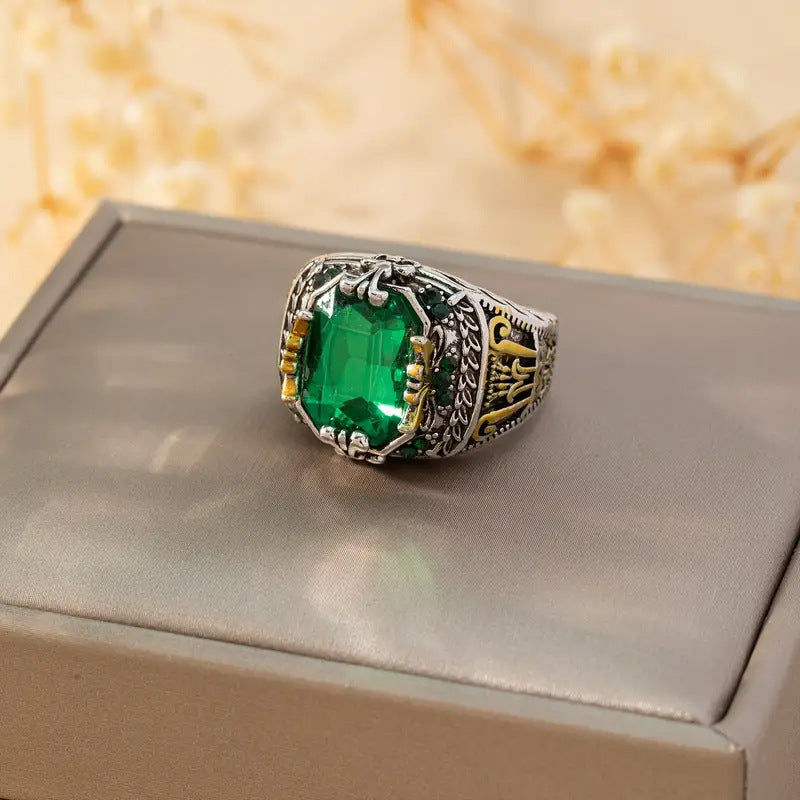 Ring Klara Emerin | Goldfarben