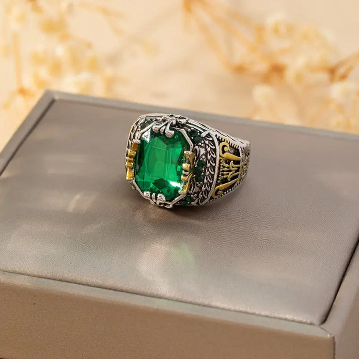 Ring Klara Emerin | Goldfarben