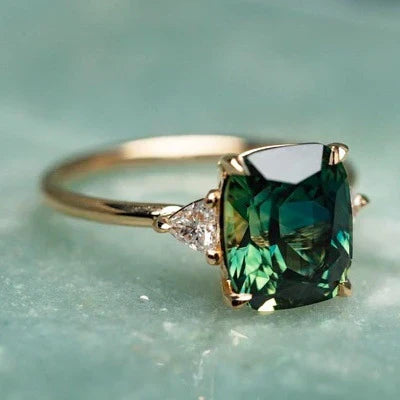 Vintage-inspirierter Edelstein Goldfarbener Ring