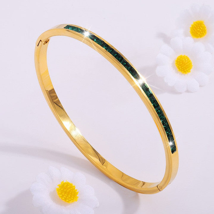 Himmelblaue Viride | Goldfarben