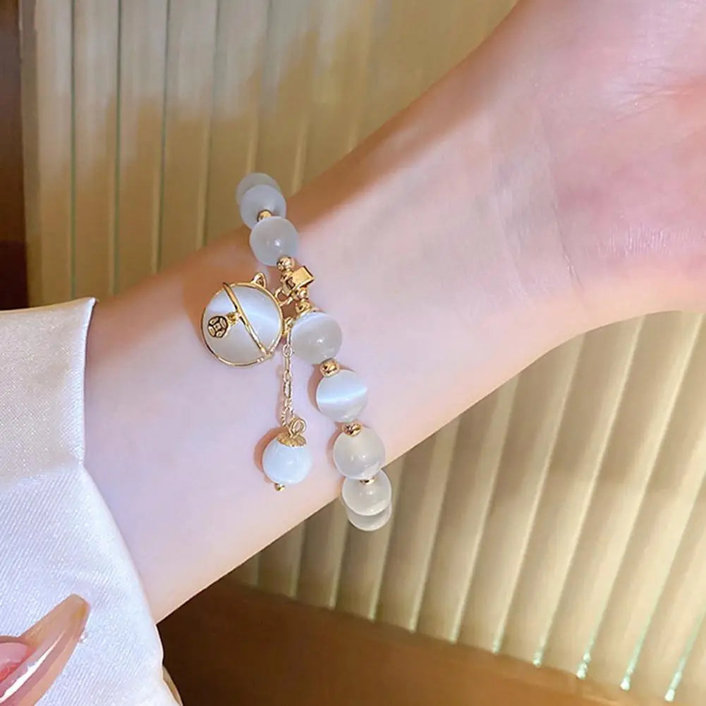 Armband mit Glückskatze Anhänger