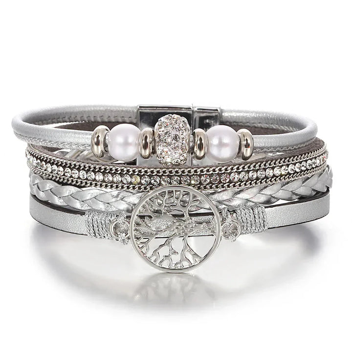 Bracelet Strass Baum des Lebens