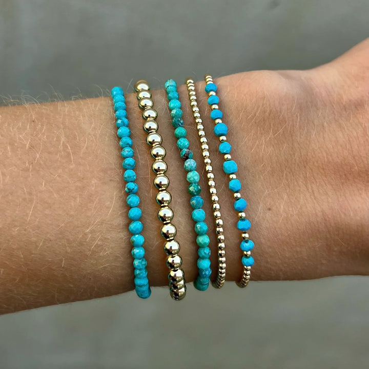 Chic 18K Goldfarben Türkis Armband