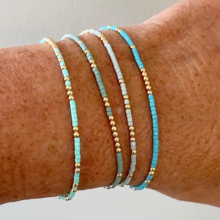 Chic Bohemian Türkis Armband Set