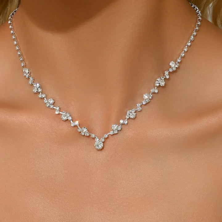 Collier Braut élégant en diamant 
